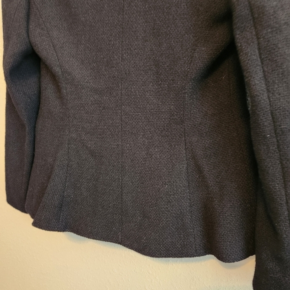 Lafayette 148 New York Black Zippered Jacket Size 10 - Picture 9 of 12